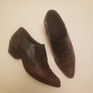 Dingo Western Style Black brown Leather ankle Booties